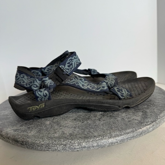 Teva Blue Black Fi 5 Hiking Sandals Shoes Strappy 8 - Picture 5 of 11